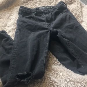 AE super stretch ripped skinny jeans
